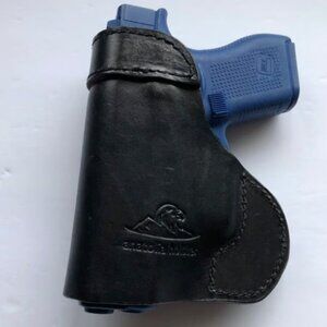 GLOCK 42 43 IWB LEATHER HOLSTER BLACK OR BROWN